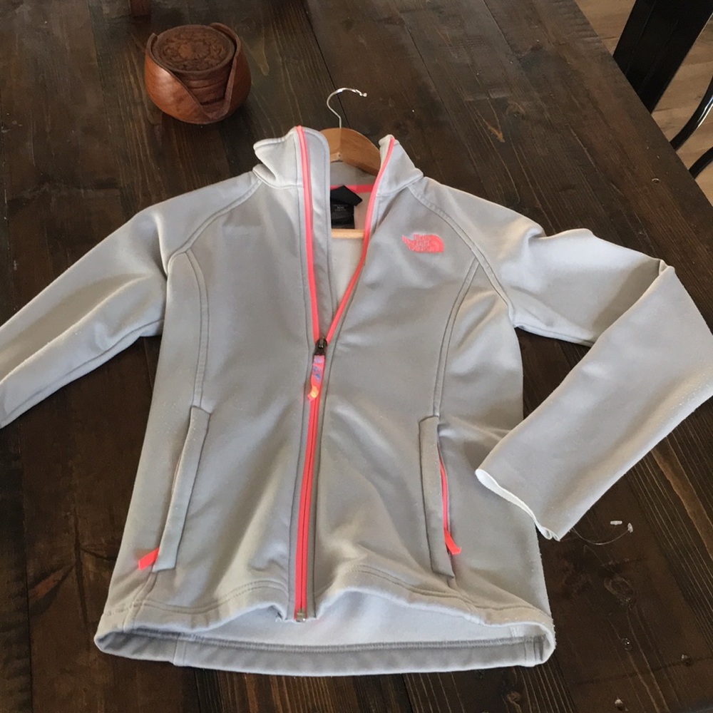 NORTHFACE GIRLS ZIPUP SWEATSHIRT SIZE 10/12